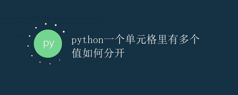 How to Separate Multiple Values in a Cell in Python