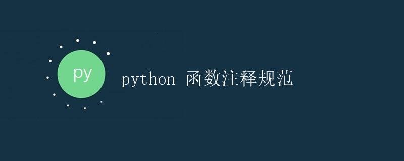 Python Function Comment Standards