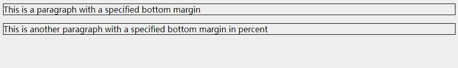 CSS margin-bottom property