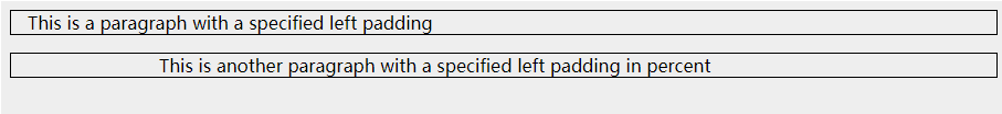 CSS padding-left property