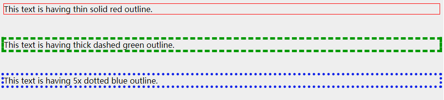 CSS outline property