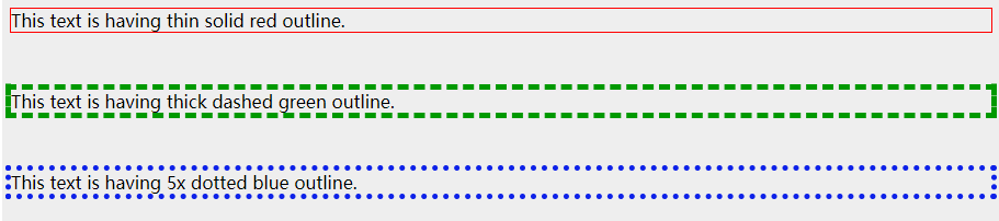 CSS outline-color property