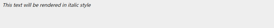 CSS Font