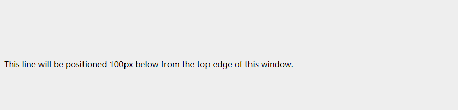 CSS position top property