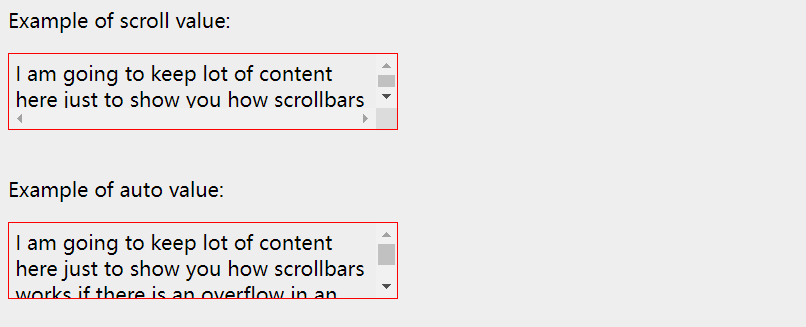 CSS position overflow property