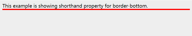 CSS border-bottom property
