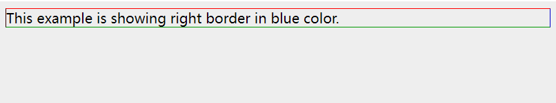 CSS border-right-color property