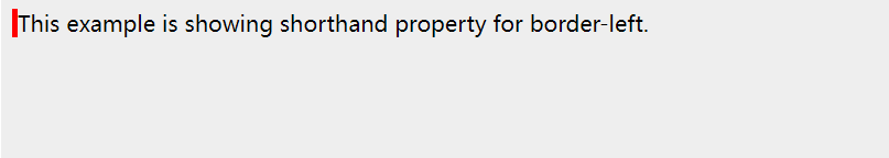 CSS border-left property