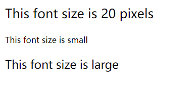 CSS font-size property
