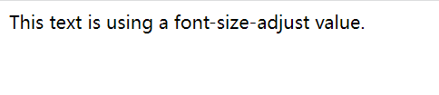 CSS font-size-adjust property