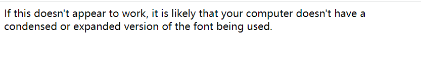 CSS font-stretch property