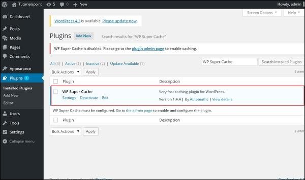WordPress Plugin Settings
