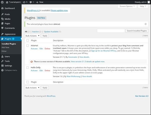 WordPress Plugin Settings
