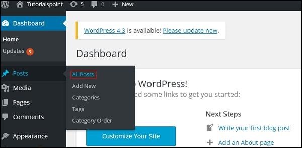 WordPress Edit Article