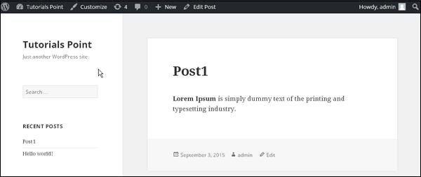 WordPress Preview Article
