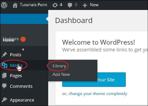 WordPress Edit Media