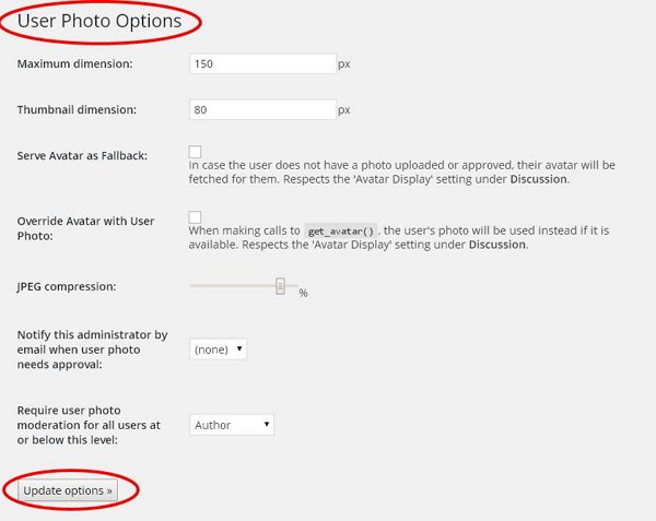 WordPress User Avatar