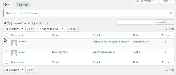 WordPress Delete User