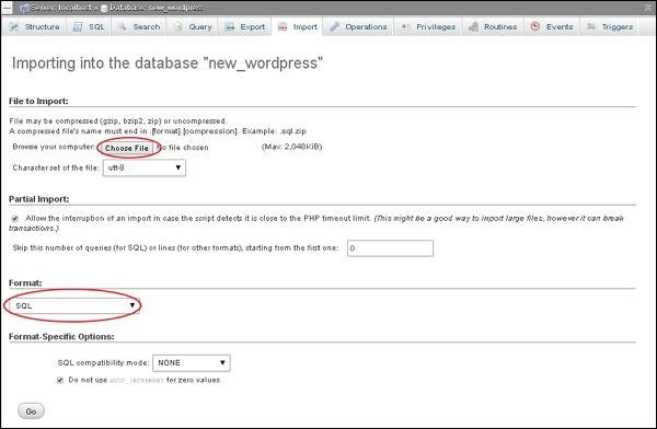 WordPress Backup and Restore