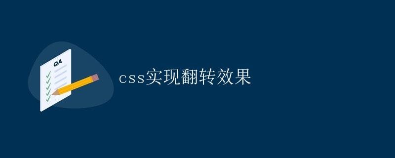 CSS Flip Effect