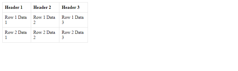 CSS Scrolling Table
