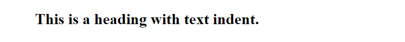 CSS text indent two characters
