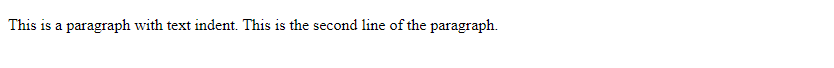 CSS text indent two characters