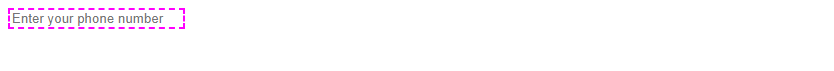 CSS input text