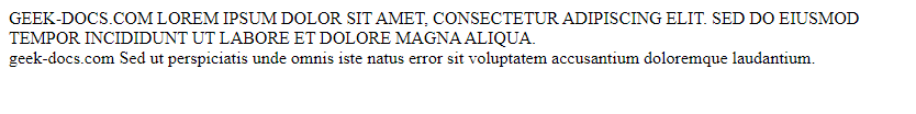 CSS Select the first line of div