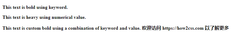 How to make text bold in CSS