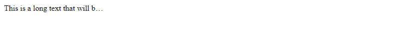 CSS text overflow processing method