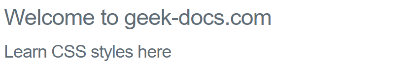 CSS Style Library