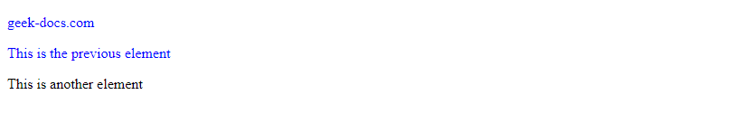 CSS selector gets the previous element