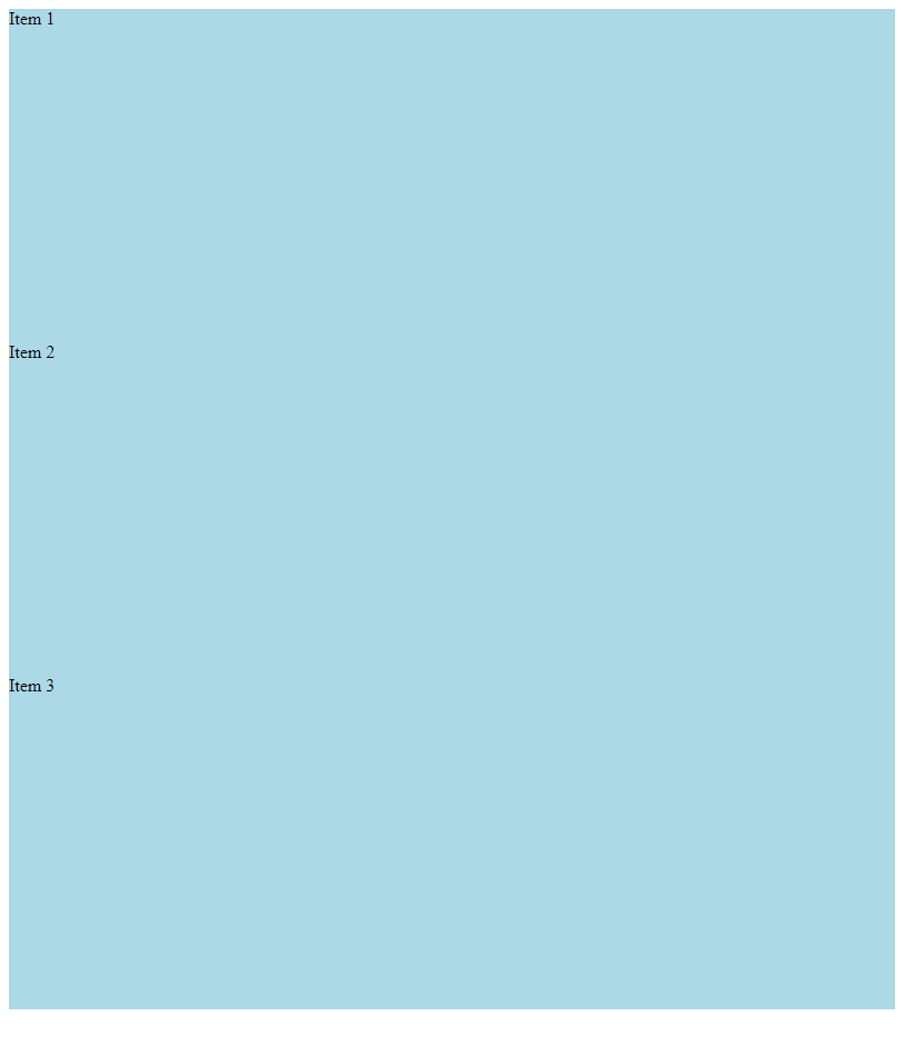 CSS Flex Vertical Layout Height Full