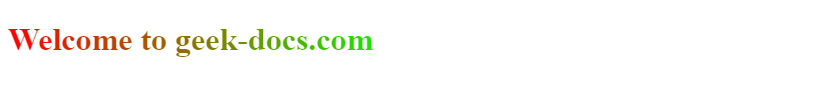 CSS text gradient