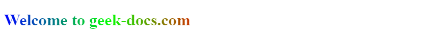 CSS text gradient