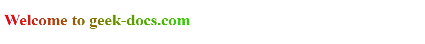 CSS Text Gradient