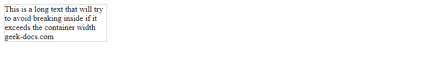 CSS Auto-wrap if text exceeds width