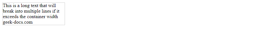 CSS wrap beyond width