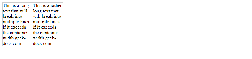 CSS Automatically Wrap if Width Exceeds