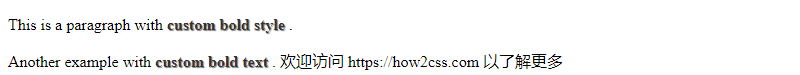 css bold